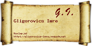 Gligorovics Imre névjegykártya